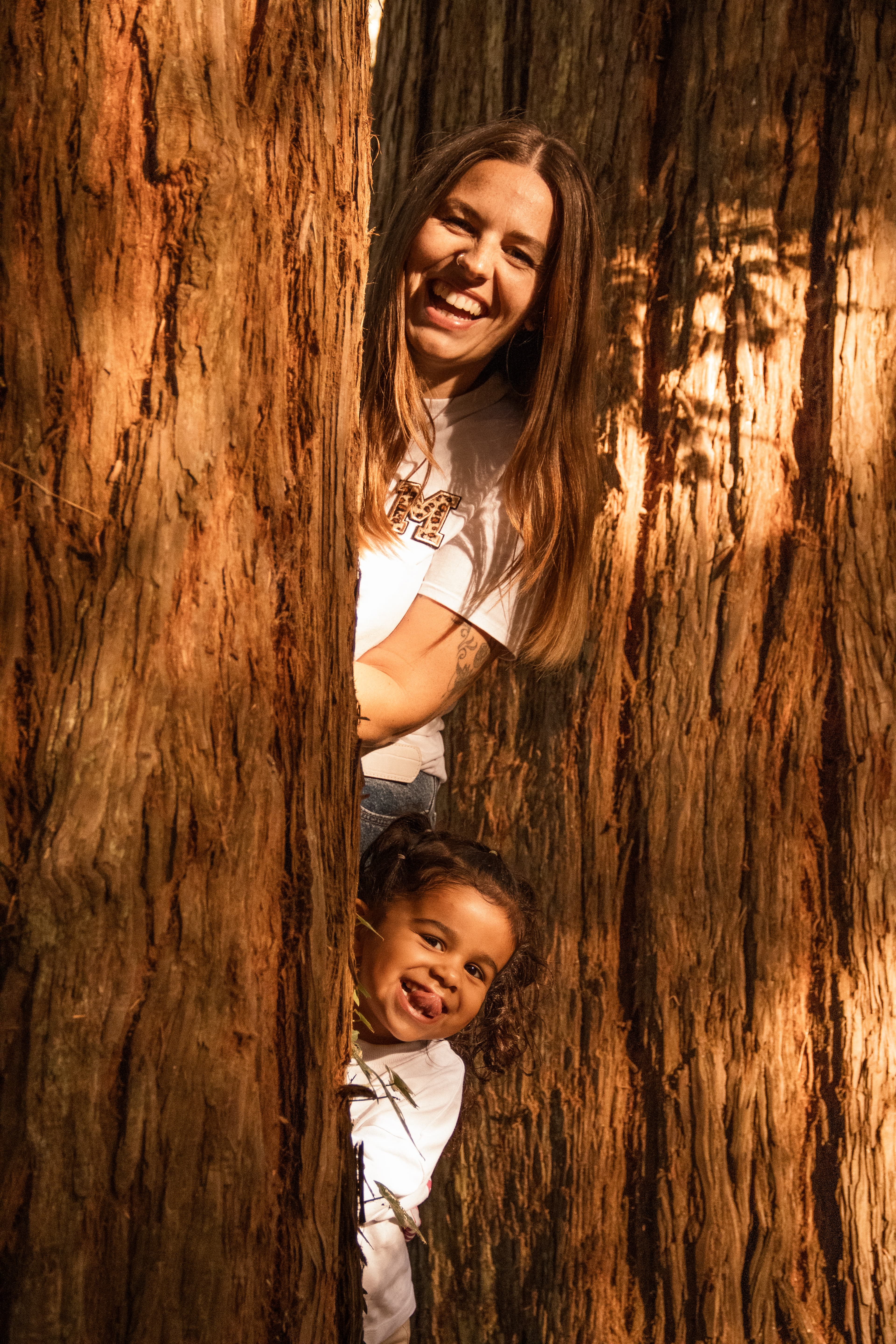 Famille en extérieur