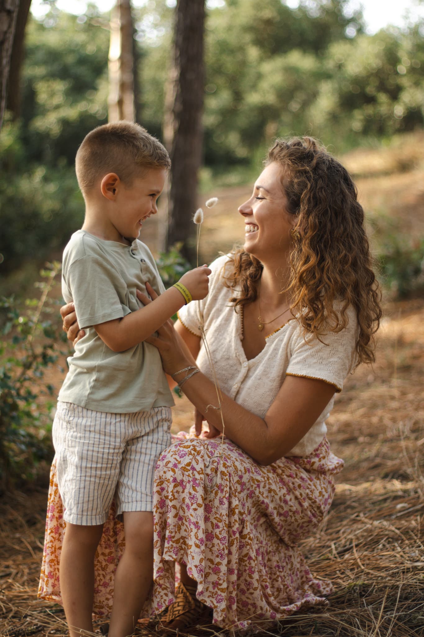 Famille dans la nature